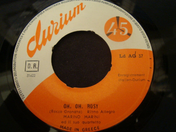 Marino Marini Ed Il Suo Quartetto - Oh, Oh, Rosy / Luna Napoletana