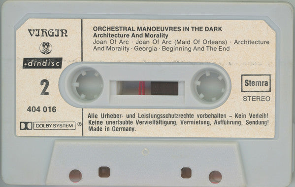 Orchestral Manœuvres In The Dark* -Architecture & Morality
