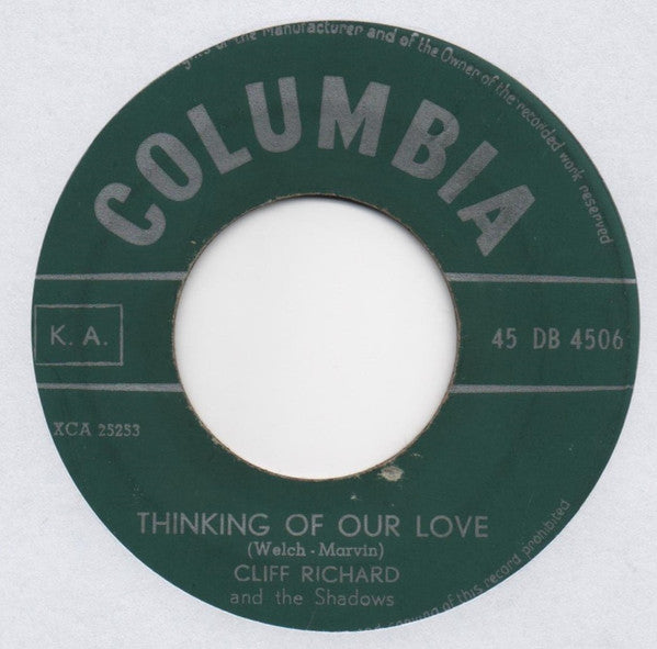 Cliff Richard And The Shadows* -Nine Times Out Of Ten
