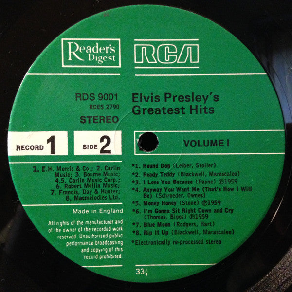 Elvis Presley -Elvis Presley's Greatest Hits