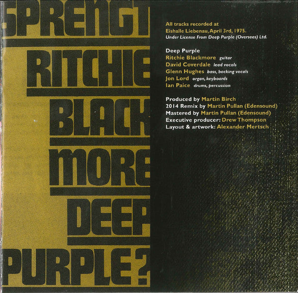 Deep Purple -Graz 1975