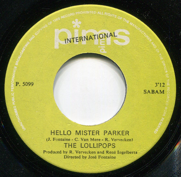 The Lollipops (5) -Hello, Mr Parker
