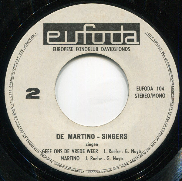 De Martino - Singers - Liedjes Met De Glimlach