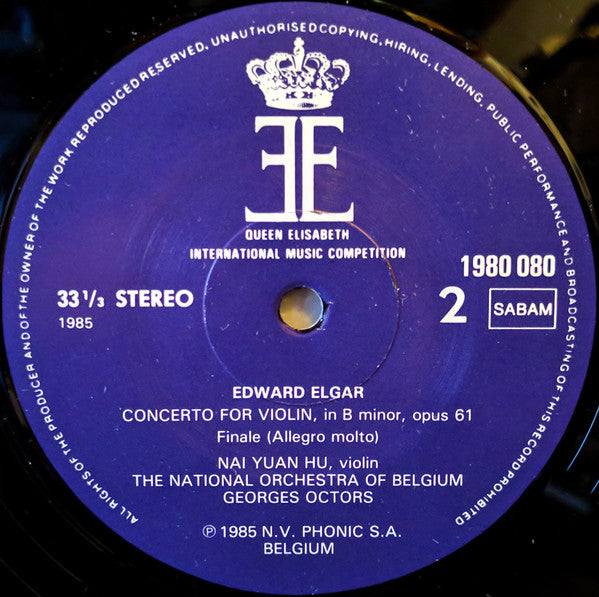 Nai Yuan Hu · Ik-Hwan Bae · Henry Raudales - Queen Elisabeth Of Belgium International Music Competition 1985