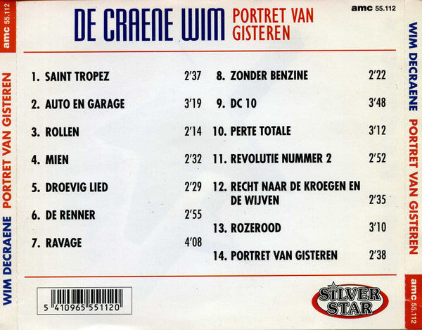 Wim De Craene -Portret Van Gisteren