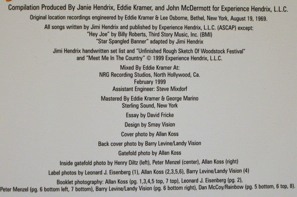 Jimi Hendrix - Live At Woodstock