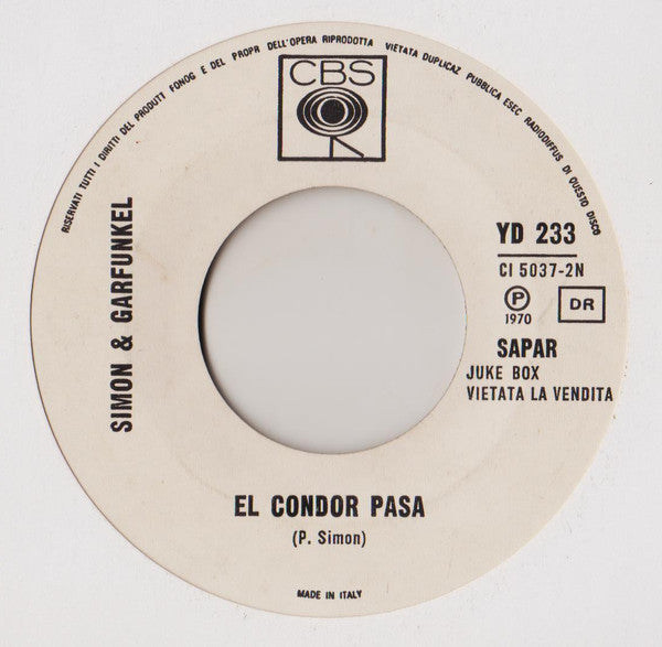 Simon & Garfunkel / Christie -El Condor Pasa / Yellow River
