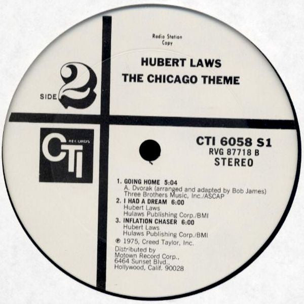 Hubert Laws -The Chicago Theme