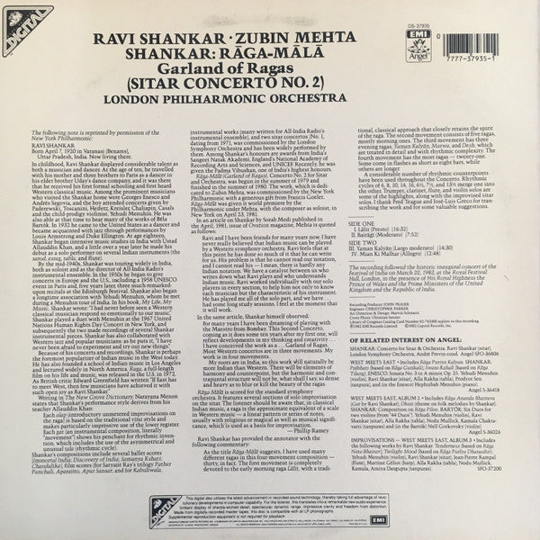 Ravi Shankar • Zubin Mehta, London Philharmonic Orchestra -Rāga-Mālā (Sitar Concerto No. 2)