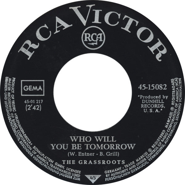 The Grass Roots -Midnight Confessions / Who Will You Be Tomorrow