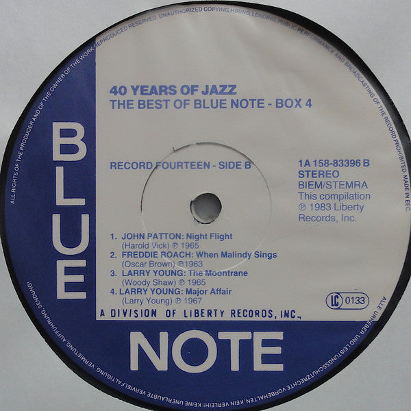Various - 40 Years Of Jazz - The Best Of Blue Note - Box 4