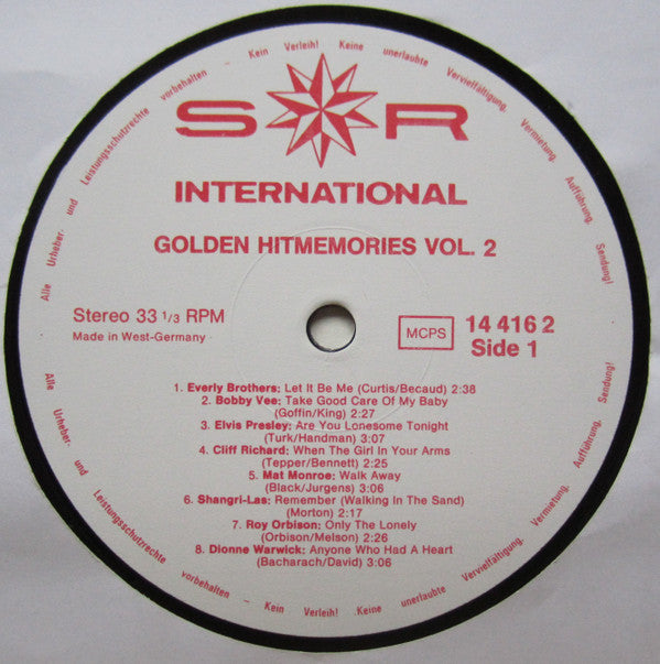 Various - Golden Hit Memories