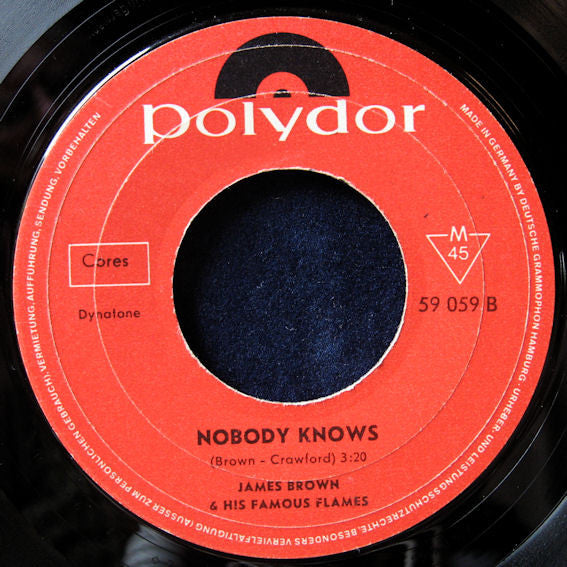 James Brown & His Famous Flames* -Bring It Up / Nobody Knows