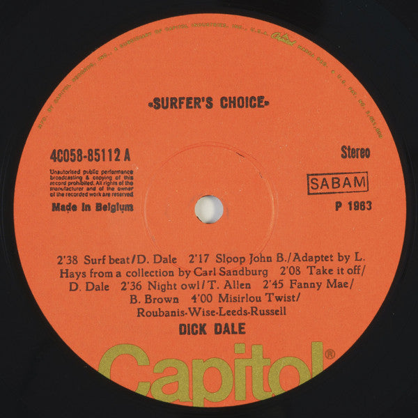 Dick Dale And His Del-Tones* -Surfer's Choice