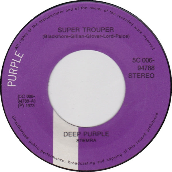 Deep Purple -Super Trouper