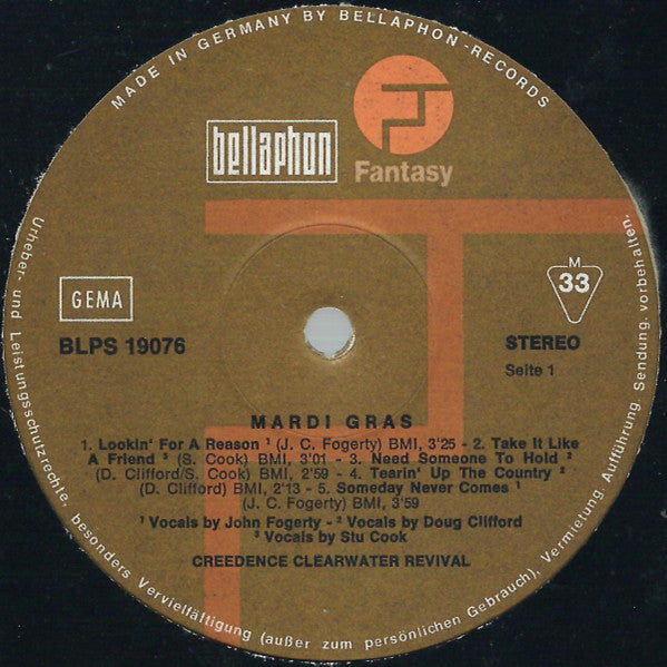 Creedence Clearwater Revival -Mardi Gras