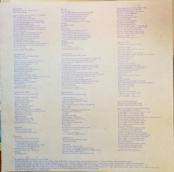 Crosby / Nash* -Whistling Down The Wire