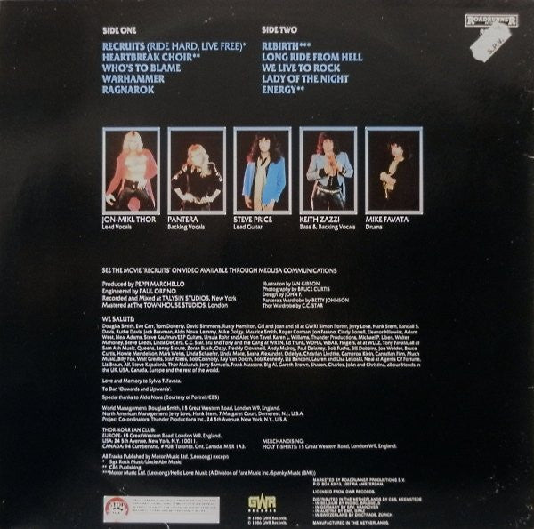 Jon-Mikl Thor* -Recruits Wild In The Streets