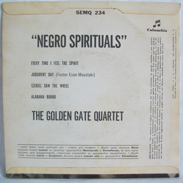 The Golden Gate Quartet -Negro Spirituals