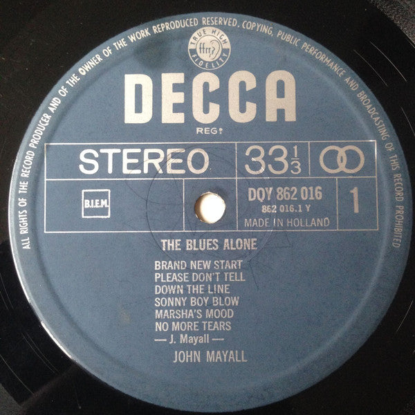 John Mayall -The Blues Alone