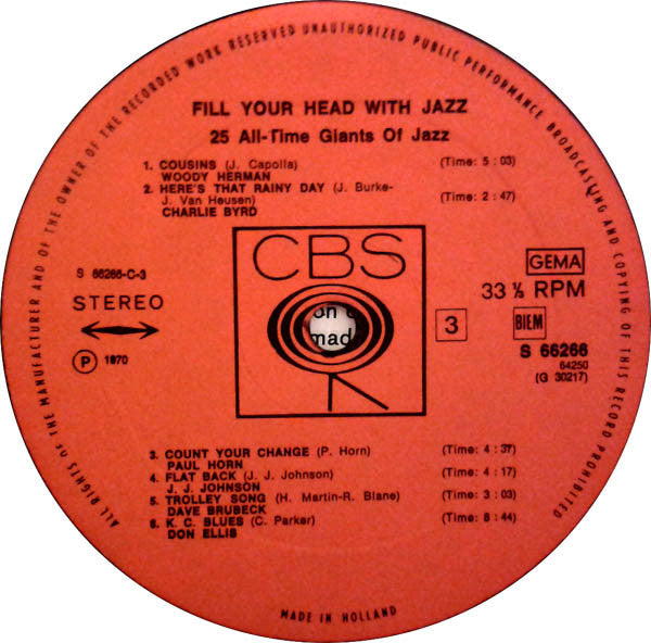 Various - Fill Your Head With Jazz
