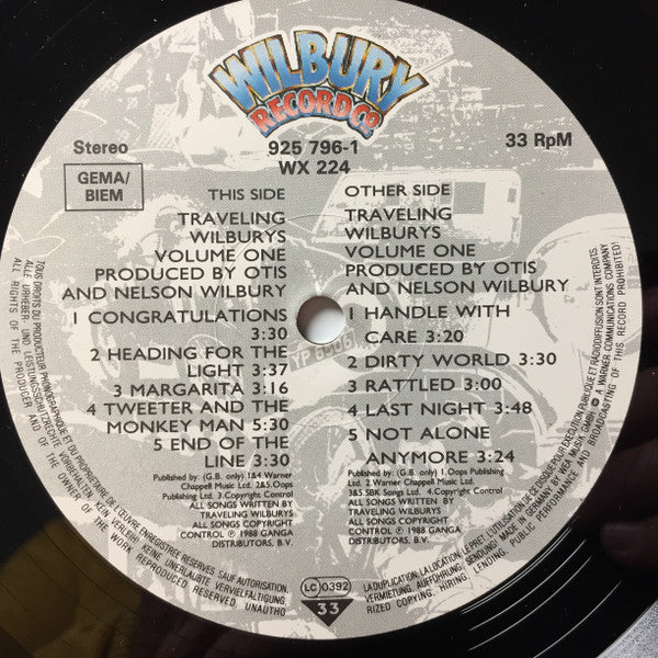 Traveling Wilburys - Volume One