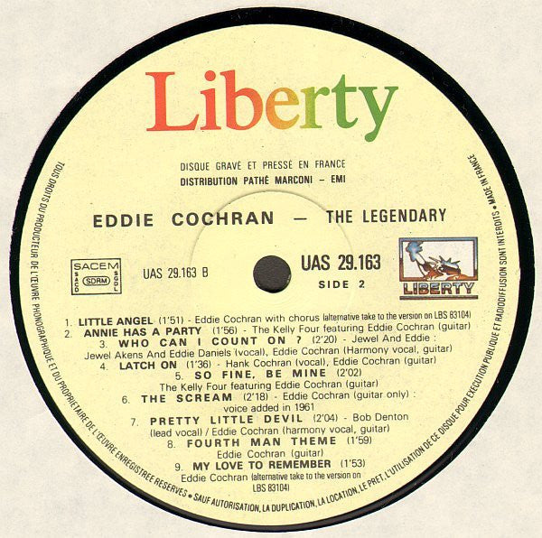 Eddie Cochran -The Legendary