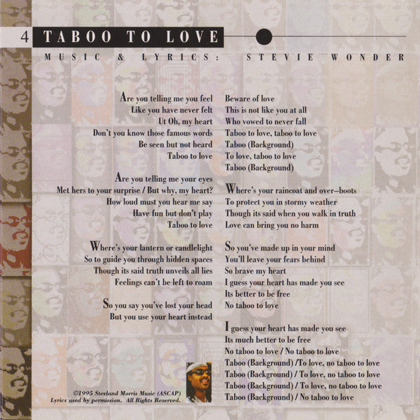 Stevie Wonder -Conversation Peace