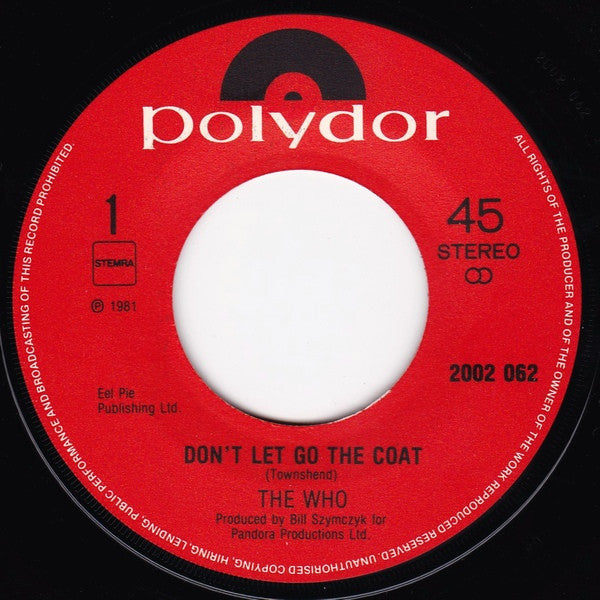 The Who -Don't Let Go The Coat