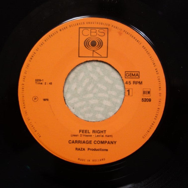 Carriage Company -Feel Right / In Your Room