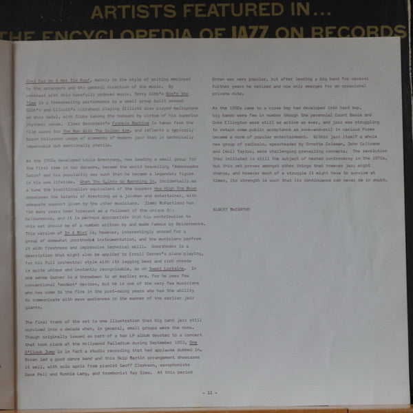 Various -Encyclopedia Of Jazz On Records