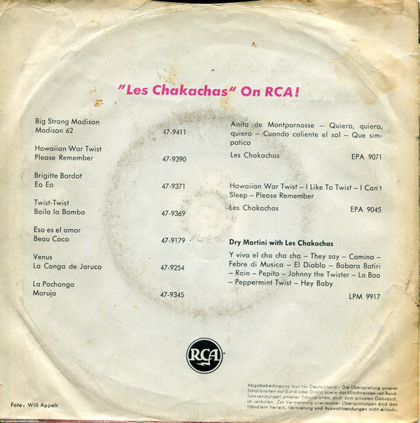 Les Chakachas* -Corrina Yé Yé / Sunday