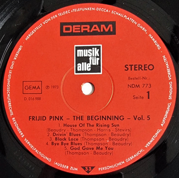 Frijid Pink -The Beginning Vol. 5