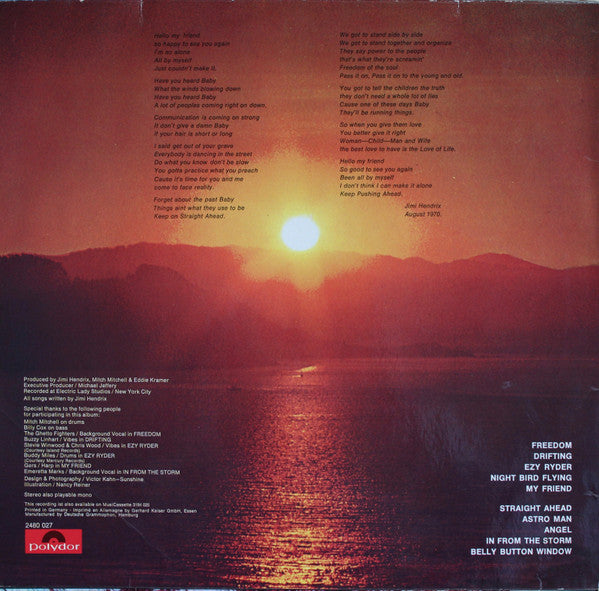 Jimi Hendrix -The Cry Of Love