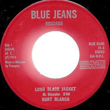 Burt Blanca And The King Creole's -Long Black Jacket