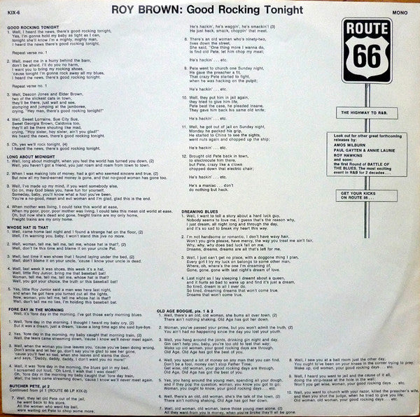 Roy Brown - Good Rocking Tonight - Legendary Recordings, Vol. 2 (1947-1954)