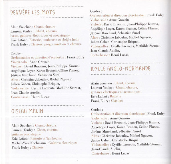 Alain Souchon &amp; Laurent Voulzy - Alain Souchon &amp; Laurent Voulzy