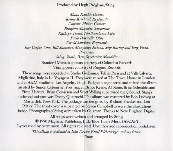 Sting - The Soul Cages