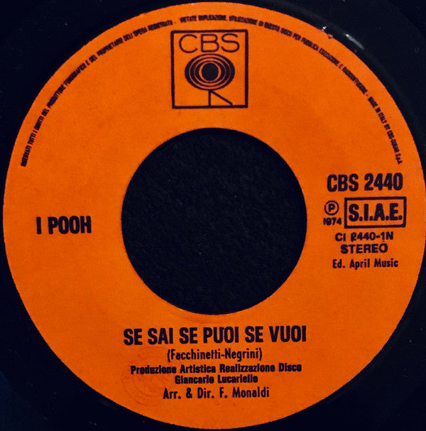 I Pooh* -Se Sai Se Puoi Se Vuoi