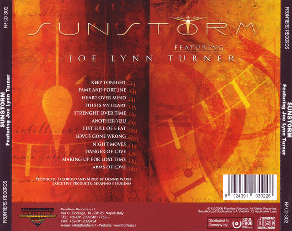 Sunstorm (5) Featuring Joe Lynn Turner -Sunstorm