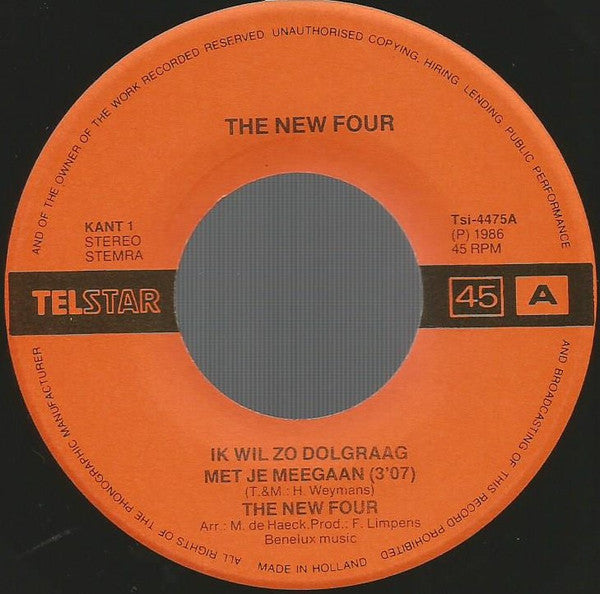The New Four* -Ik Wil Zo Dolgraag Met Je Meegaan