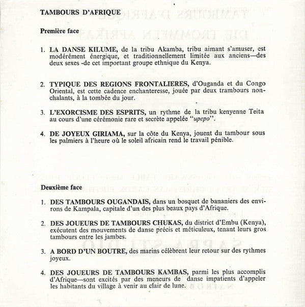 Various -Heartbeat Of Africa - Series 2: Drums Of Africa