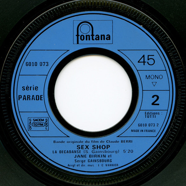 Serge Gainsbourg - Sex Shop (Bande Originale Du Film)