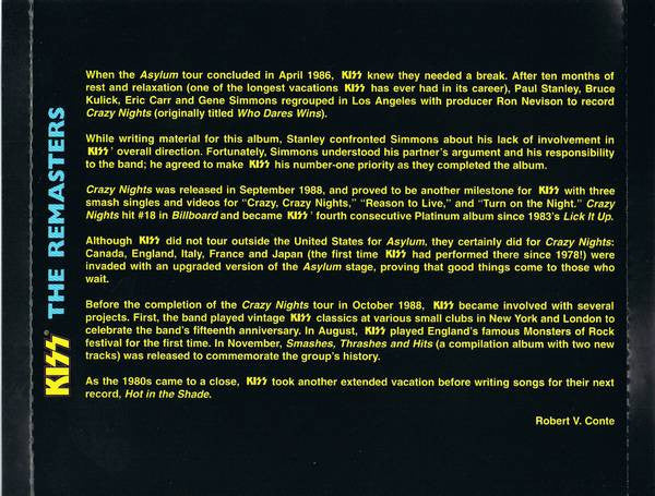 Kiss - Crazy Nights