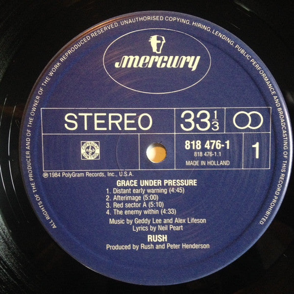 Rush -Grace Under Pressure