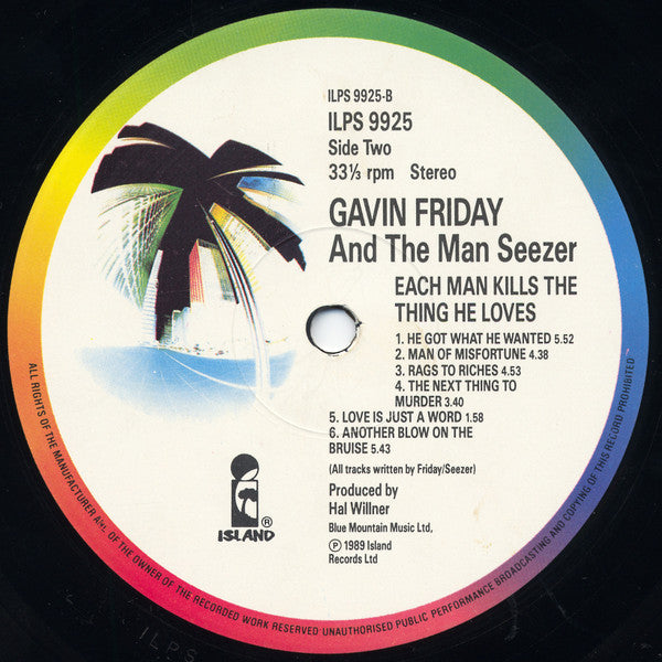 Gavin Friday and the Man Seezer* -Each Man Kills The Thing He Loves