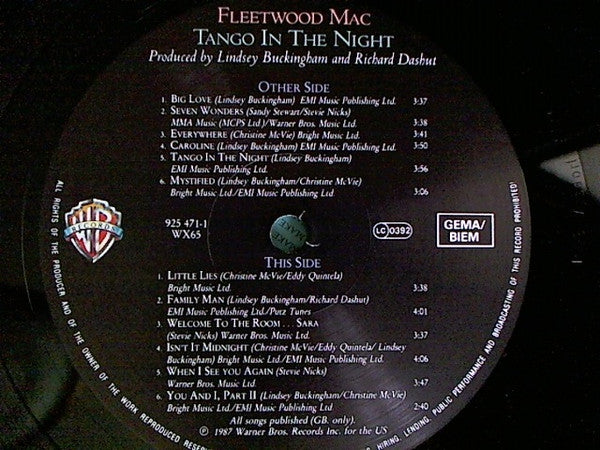 Fleetwood Mac -Tango In The Night