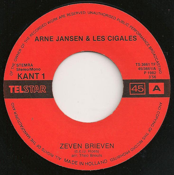 Arne Jansen &amp; Les Cigales - Zeven Brieven