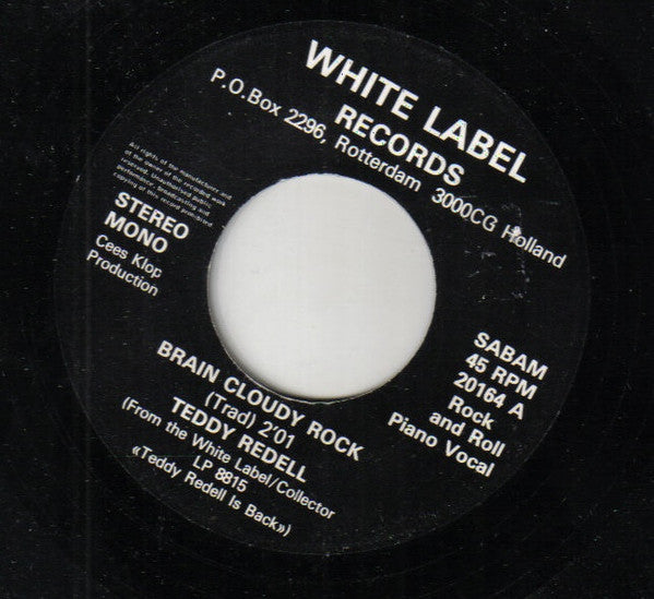 Teddy Redell -Brain Cloudy Rock / Too Young To Die