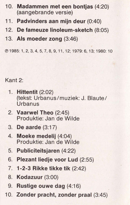 Urbanus - Urbanus' Plezantste